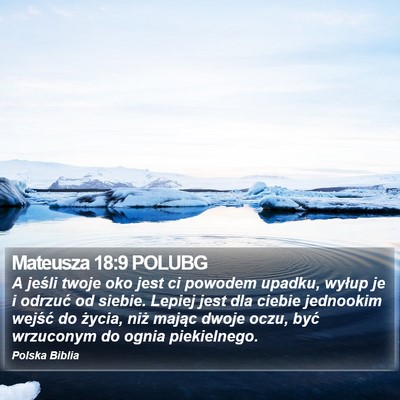 Mateusza 18:9 POLUBG Bible Verse Image