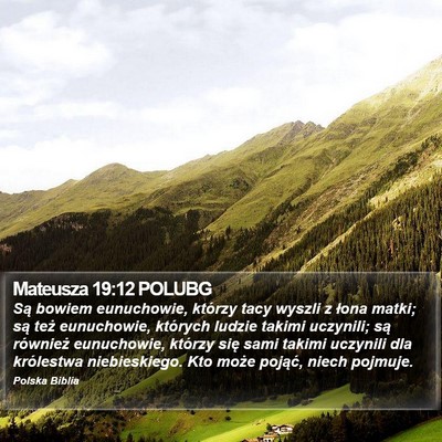 Mateusza 19:12 POLUBG Bible Verse Image