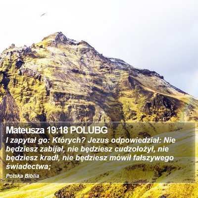 Mateusza 19:18 POLUBG Bible Verse Image