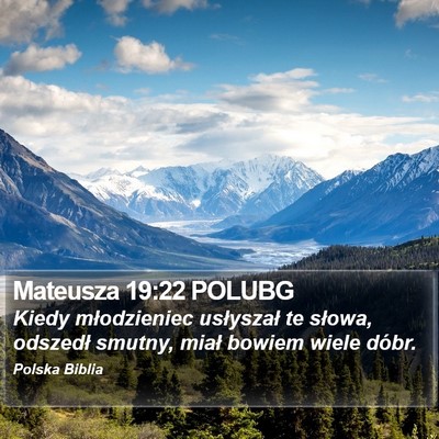 Mateusza 19:22 POLUBG Bible Verse Image