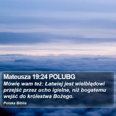 Mateusza 19:24 POLUBG Bible Verse Image