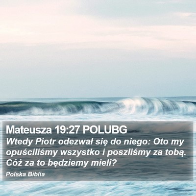 Mateusza 19:27 POLUBG Bible Verse Image
