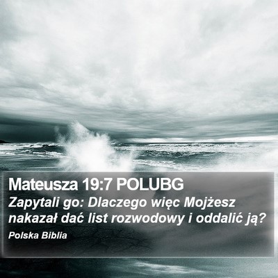 Mateusza 19:7 POLUBG Bible Verse Image