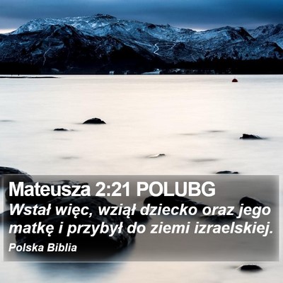 Mateusza 2:21 POLUBG Bible Verse Image