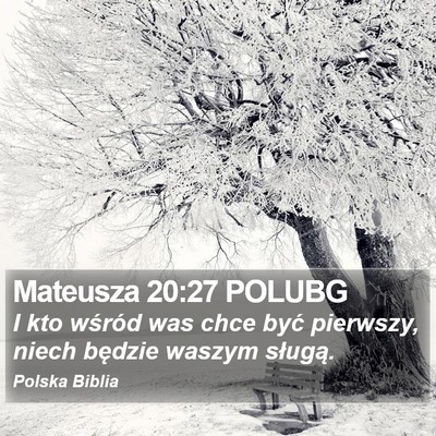 Mateusza 20:27 POLUBG Bible Verse Image