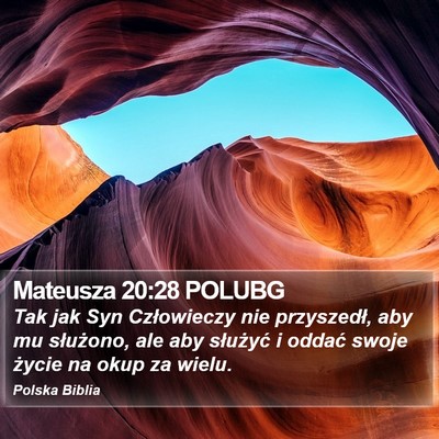 Mateusza 20:28 POLUBG Bible Verse Image