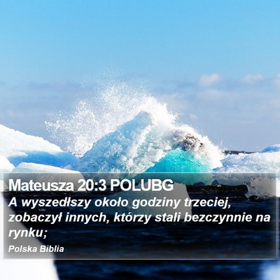 Mateusza 20:3 POLUBG Bible Verse Image