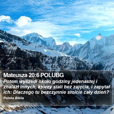 Mateusza 20:6 POLUBG Bible Verse Image
