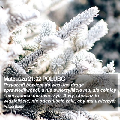 Mateusza 21:32 POLUBG Bible Verse Image