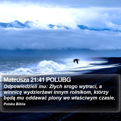 Mateusza 21:41 POLUBG Bible Verse Image