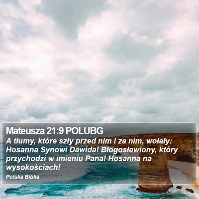 Mateusza 21:9 POLUBG Bible Verse Image