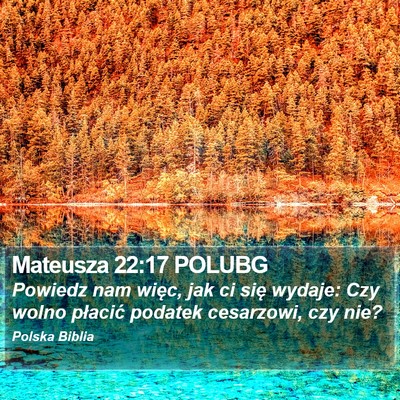 Mateusza 22:17 POLUBG Bible Verse Image