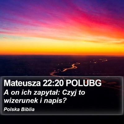 Mateusza 22:20 POLUBG Bible Verse Image