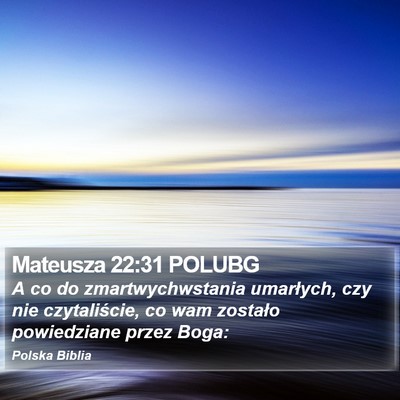 Mateusza 22:31 POLUBG Bible Verse Image