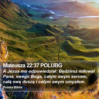 Mateusza 22:37 POLUBG Bible Verse Image
