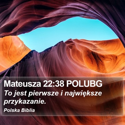 Mateusza 22:38 POLUBG Bible Verse Image