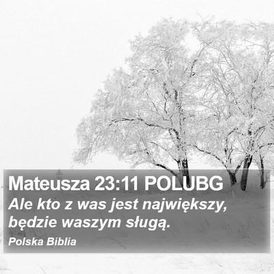 Mateusza 23:11 POLUBG Bible Verse Image