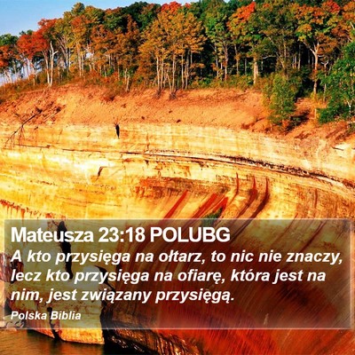 Mateusza 23:18 POLUBG Bible Verse Image