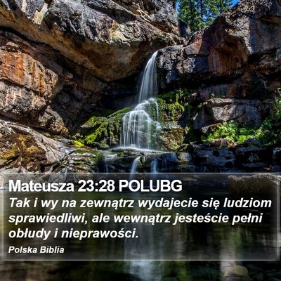 Mateusza 23:28 POLUBG Bible Verse Image