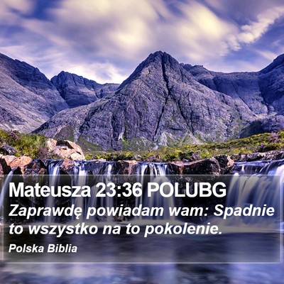 Mateusza 23:36 POLUBG Bible Verse Image