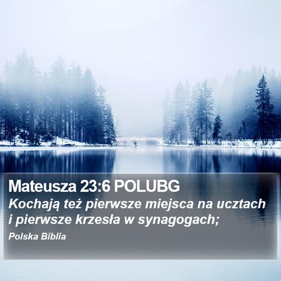 Mateusza 23:6 POLUBG Bible Verse Image
