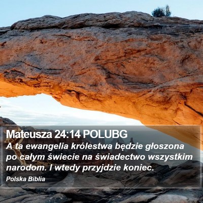 Mateusza 24:14 POLUBG Bible Verse Image