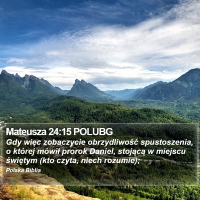 Mateusza 24:15 POLUBG Bible Verse Image