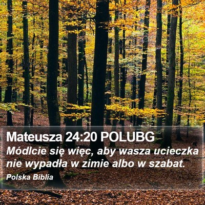 Mateusza 24:20 POLUBG Bible Verse Image