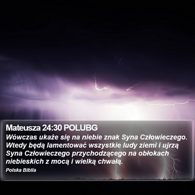 Mateusza 24:30 POLUBG Bible Verse Image