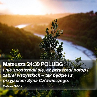 Mateusza 24:39 POLUBG Bible Verse Image