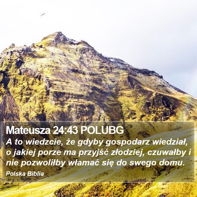 Mateusza 24:43 POLUBG Bible Verse Image