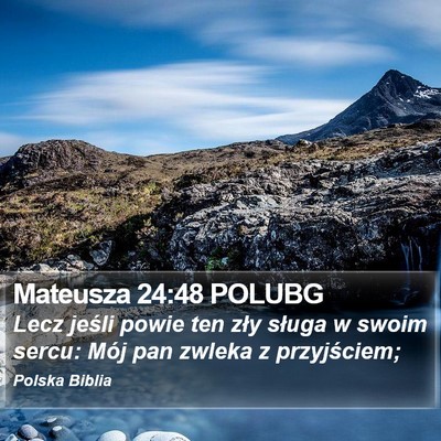 Mateusza 24:48 POLUBG Bible Verse Image