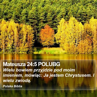 Mateusza 24:5 POLUBG Bible Verse Image