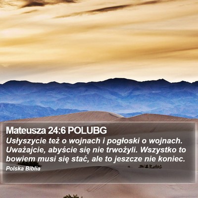 Mateusza 24:6 POLUBG Bible Verse Image
