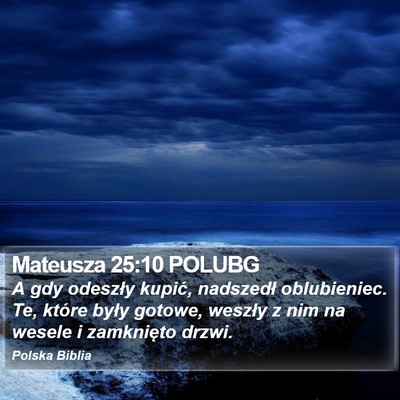 Mateusza 25:10 POLUBG Bible Verse Image