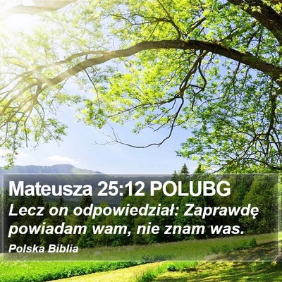 Mateusza 25:12 POLUBG Bible Verse Image