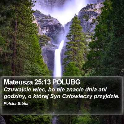 Mateusza 25:13 POLUBG Bible Verse Image