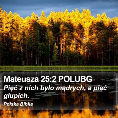 Mateusza 25:2 POLUBG Bible Verse Image
