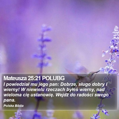 Mateusza 25:21 POLUBG Bible Verse Image