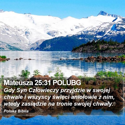 Mateusza 25:31 POLUBG Bible Verse Image
