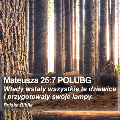 Mateusza 25:7 POLUBG Bible Verse Image