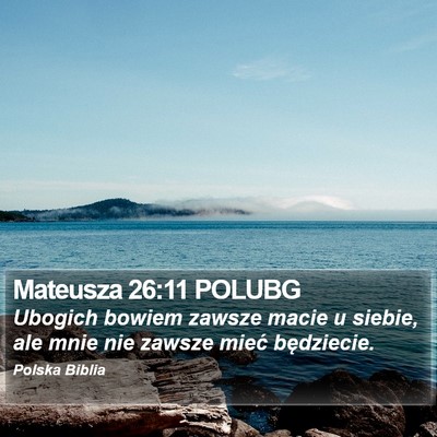 Mateusza 26:11 POLUBG Bible Verse Image