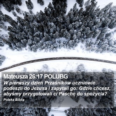 Mateusza 26:17 POLUBG Bible Verse Image