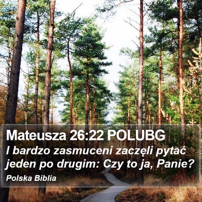 Mateusza 26:22 POLUBG Bible Verse Image
