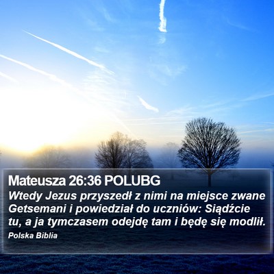 Mateusza 26:36 POLUBG Bible Verse Image