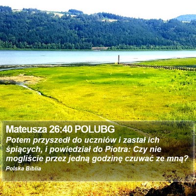 Mateusza 26:40 POLUBG Bible Verse Image