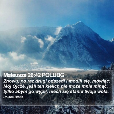Mateusza 26:42 POLUBG Bible Verse Image