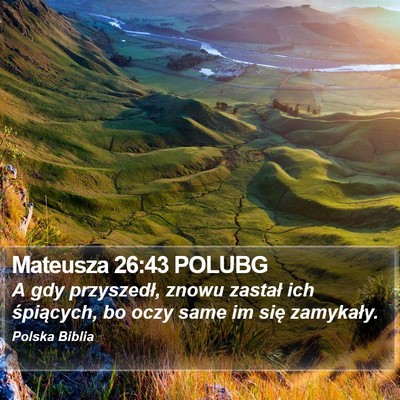 Mateusza 26:43 POLUBG Bible Verse Image