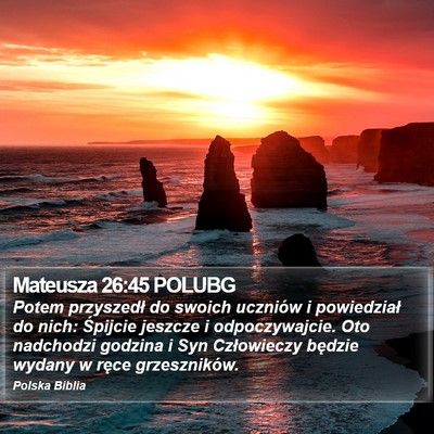 Mateusza 26:45 POLUBG Bible Verse Image