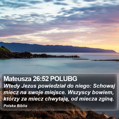 Mateusza 26:52 POLUBG Bible Verse Image